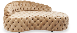 Monica Velvet Sofa,Beige