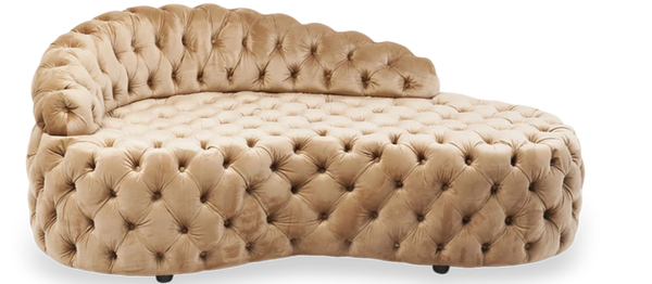 Santa Barbara Velvet Sofa,Beige