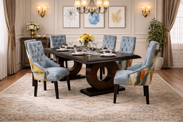 Arden Dining   table   with   6   chairs   –   Locally   made