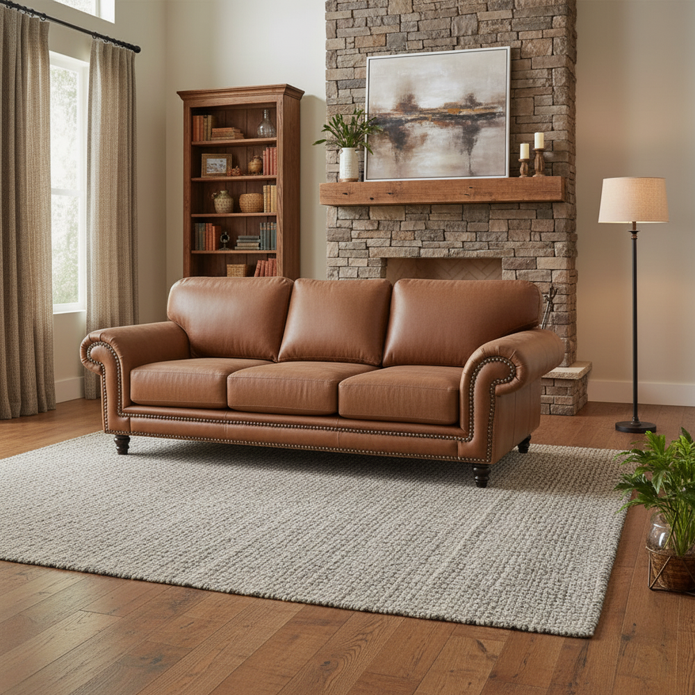Castello 3 Seater Sofa Full Genuine Leather