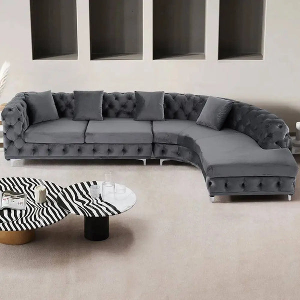 Ferdane L Shape Sofa + 3 Free Cushions