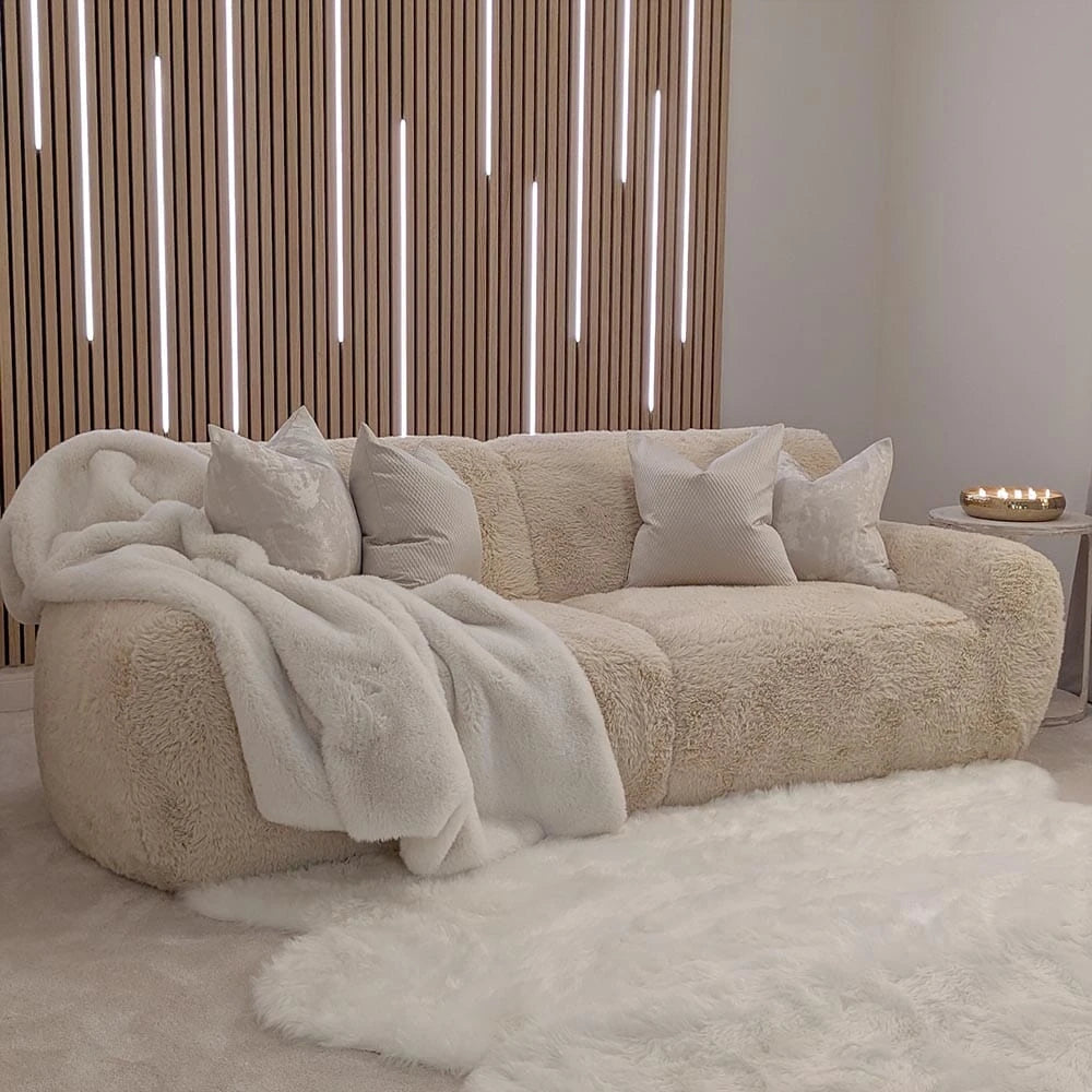 Kiara faux fur 3 seater