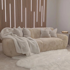Kiara faux fur 3 seater