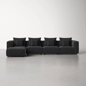 Pauline L Shape Sofa + 3 Free Cushions